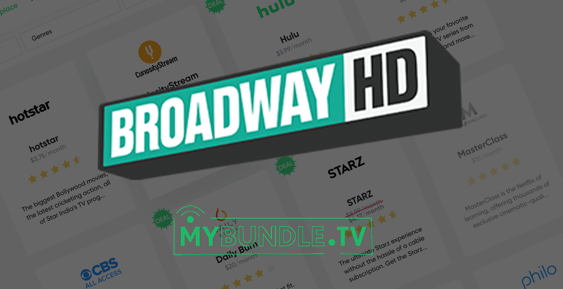 Broadway HD Streaming Service Costs & Features MyBundle.TV