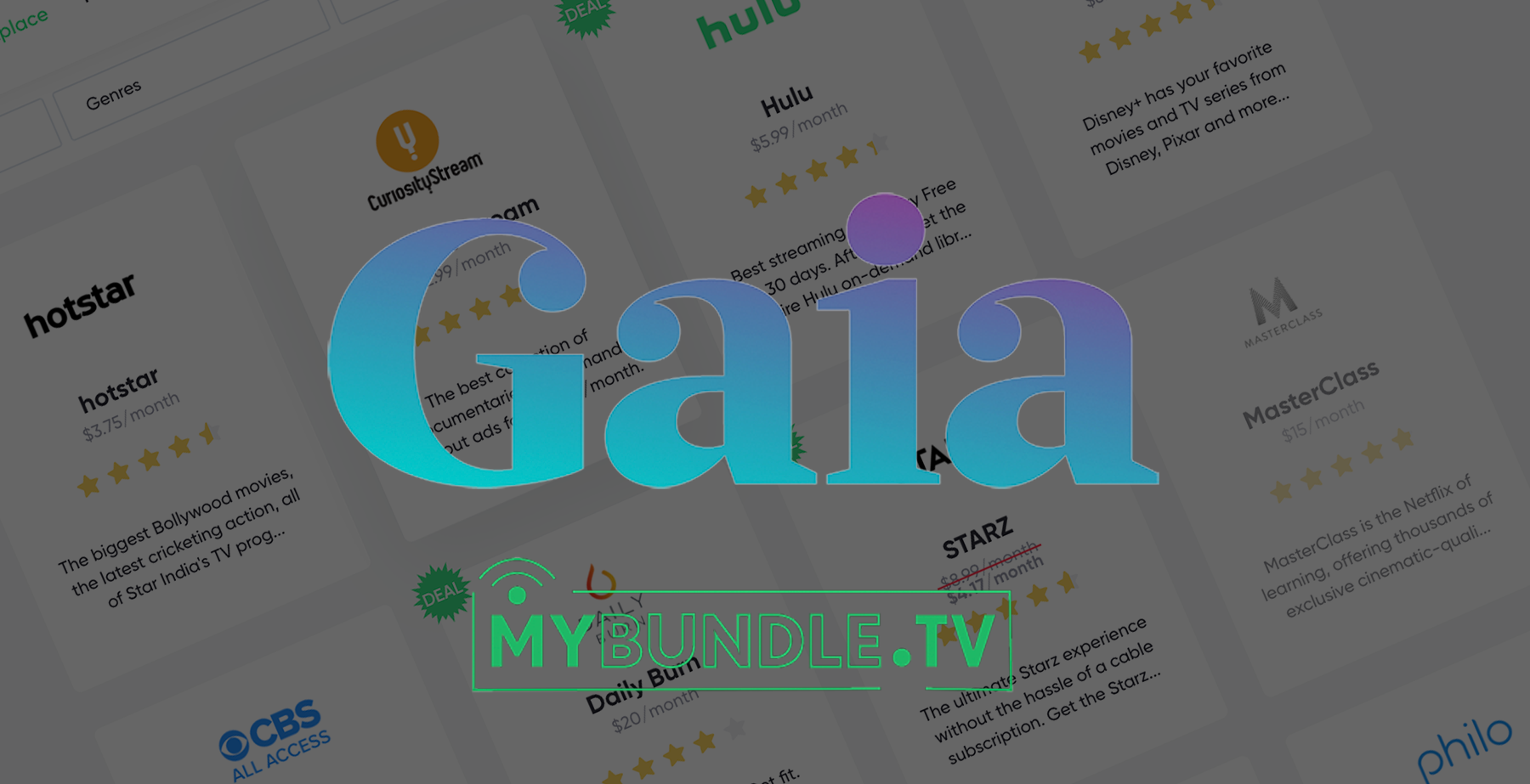Gaia Streaming Service Costs & Features MyBundle